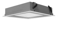 Plafon Luz Indireta Embutir Quadrado 6G9 60cm REAL 201/60