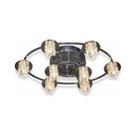 Plafon Moderno em Metal e Vidro Cromado 62cm 8G4 3601-8 Plafon Moderno em Metal e Vidro Cromado 62cm 8G4 3601-8