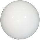 Plafon Moderno Solaris Vidro Curvo Leitoso Brilhante 250mm Plafon Moderno Solaris Vidro Curvo Leitoso Brilhante 250mm