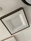 Plafon New Massu sobrepor quadrado marrom bivolt 3.000k 35X350X8,3 cm - Newline