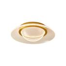 Plafon Nordecor Arki 55cm Led Bivolt Dourado Fosco