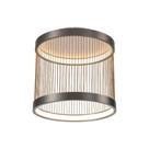 Plafon Nordecor Beys 2938 Led Bivolt Cinza / Dourado