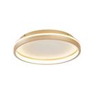 Plafon Nordecor Glyn 90026 40cm Led Dimerizável Dourado Fosco Bivolt