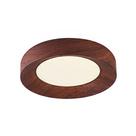 Plafon Nordecor Veta Bin 90023 50cm Led Dimerizável Imbuia Bivolt