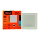 Plafon Painel LED Foxlux Plástico Quadrado Embutir 18W 22cm 6,5K