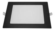Plafon Painel Led Preto 12w Quadrado 17x17 Branco Fio 6500k Bivolt Startec
