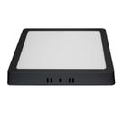 Plafon Painel Led Sobrepor Quadrado Preto 18w 22x22 6500k