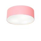 Plafon Para Dormitório Cilíndrico SD-3046 Cúpula Cor Rosa Bebê Plafon Para Dormitório Cilíndrico SD-3046 Cúpula Cor Rosa Bebê