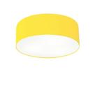 Plafon Para Home Cilíndrico SH-3005 Cúpula Cor Amarelo