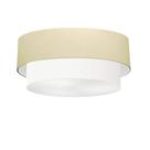 Plafon Para Quarto Cilíndrico SQ-3064 Cúpula Cor Algodão Crú Branco