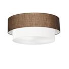Plafon Para Quarto Cilíndrico SQ-3065 Cúpula Cor Café Branco