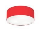 Plafon Para Sala Cilíndrico SL-3046 Cúpula Cor Vermelho