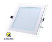 plafon pequeno de embutir quadrado led 6w 3000k
