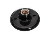 Plafon Pvc Soq Porcelana Opl Preto E-27 Blister