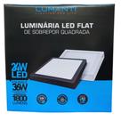 Plafon Quad. Sobrepor 24w 3000k/4000k/6500k - 30x30cm - Lumanti