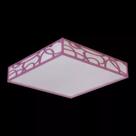 Plafon Quadrado Acrílico 35x35 4 Lamp. E27 - Rosa