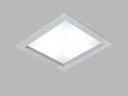 Plafon Quadrado Embutir 2 Lamp. E27 -Ref:578 Hansa
