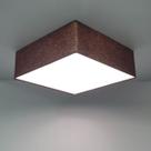 Plafon Quadrado Md-3002 Cúpula em Tecido 50x50x15cm Café - Bivolt