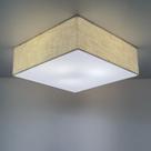 Plafon Quadrado Md-3002 Cúpula em Tecido 50x50x15cm Rústico Bege - Bivolt Plafon Quadrado Md-3002 Cúpula em Tecido 50x50x15cm Rústico Bege - Bivolt