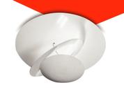 Plafon redondo base em metal pintado de branco Luz indireta