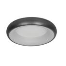 Plafon Redondo Cinza Escovado 41cm Led 22W 3 em 1 Bivolt 15766-PL