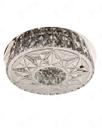 Plafon Redondo Cristal Cromado 35cm Led 18W 6000K Bivolt 7393-PL
