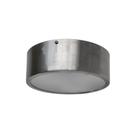 Plafon redondo de aluminio escovado 20cm Plafon redondo de aluminio escovado 20cm
