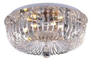Plafon Redondo De Cristal 8 Lamp. G9 - Cromado Hevvy 94212