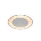 Plafon Redondo Eclipse Luz Indireta Branco 2E27 34cm