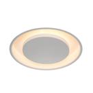Plafon Redondo Eclipse Luz Indireta Branco 3E27 45cm