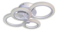 Plafon Redondo Led Luminaria Four Side Circles Branco Mg134