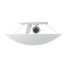 Plafon Redondo Solari Plástico 25cm p/1XE27 Branco -Taschibra