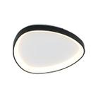 Plafon Seixos 28W Led 3000K Branco / Preto Moderno Bivolt
