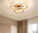 Plafon Selene Dourado 50cm Led 45W 4000K Bivolt