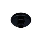 Plafon Simples Redondo Rosqueado Bocal E27 14,5cm Preto