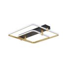 Plafon Skylight Listo 3107q Led Bivolt Preto/dourado