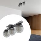 Plafon sobrepor deTeto Lustre Jabuticaba Com 3 Vidros Globos 10cm Para Sala, Quarto, Cozinha Plafon sobrepor deTeto Lustre Jabuticaba Com 3 Vidros Globos 10cm Para Sala, Quarto, Cozinha