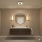 Plafon Sobrepor Eclipse 35x35 4 Lâmpadas E27 Luminária Teto Luz Indireta Moderna Sala Quarto Cozinha Iluminação Residencial Comercial Ambiente