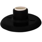 Plafon Sobrepor Preto Redondo Com Bocal E27
