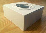 Plafon Sobrepor Quadrado Branco 1AR111 REAL