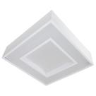 Plafon Sobrepor Quadrado Branco 45x45cm para 4 lâmpadas E27 St4540