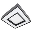 Plafon Sobrepor Quadrado Preto 45x45cm para 4 lâmpadas E27 St4540