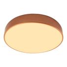 Plafon Sobrepor Redondo Dourado fosco Alumínio Ø40cm Forma da luz