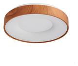Plafon Sobrepor Redondo Madeira 20w Nitrolux 127/220v