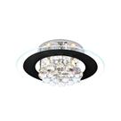 Plafon Sobrepor Roma de Cristais e Vidro Preto 40cm 4Lâmpadas G9 STARTEC 148230003