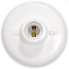 Plafon Soquete E27 4A 250V Porcelana Branco Decorlux