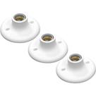 Plafon Soquete Porcelana Branco 3u E27 100w Anti-UV
