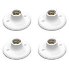 Plafon Soquete Porcelana Branco 4u E27 100w Anti-UV