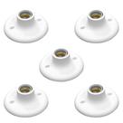 Plafon Soquete Porcelana Branco 5u E27 100w Anti-UV