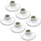 Plafon Soquete Porcelana Branco 6u E27 100w Anti-UV